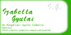 izabella gyulai business card